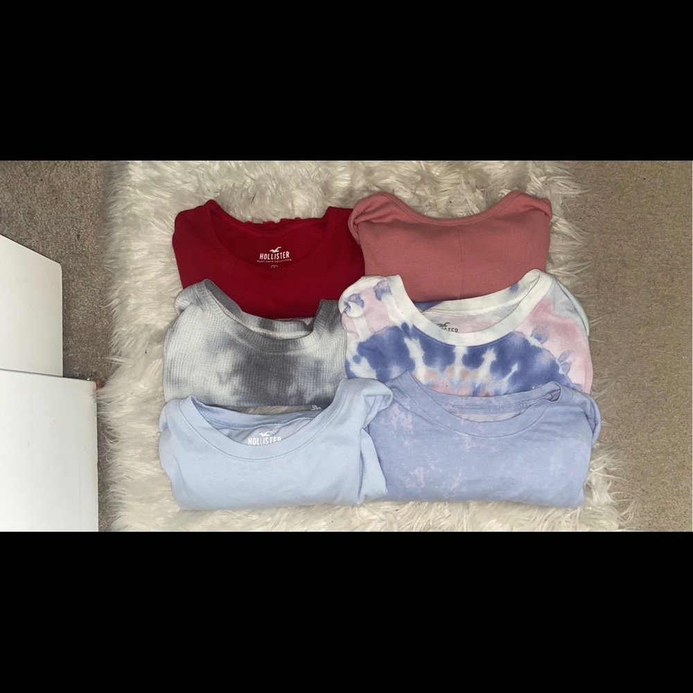 🛍 bundle of like new Hollister tee shirts!!🛍